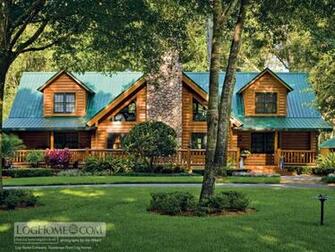 Log Home Lifestyle Desktop Background Living