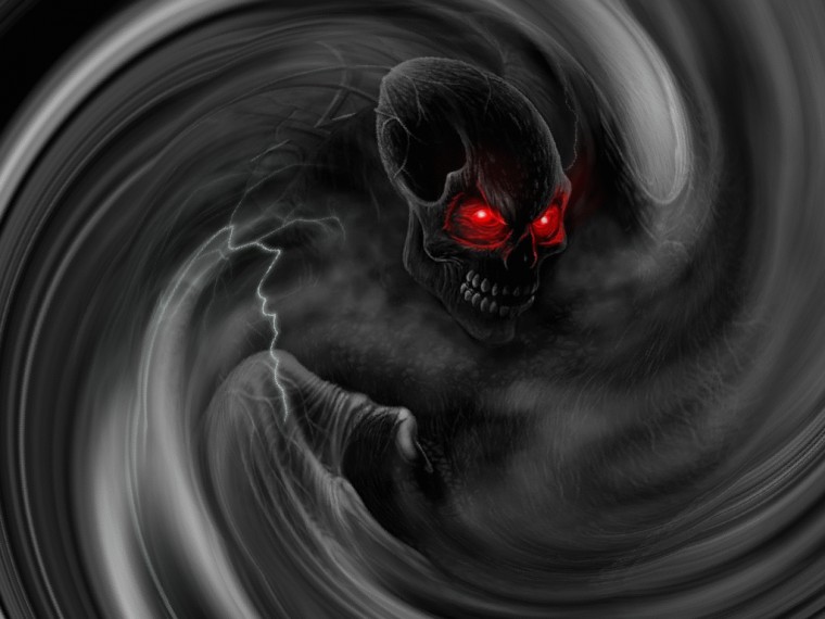 Gifs Animated Skull Wallpaper Evil Skulls By Desktop