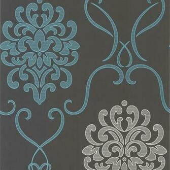 Dl30440 Grey Modern Damask Suzette Decorline Wallpaper