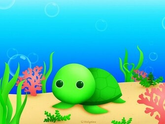 Chibi Turtle Wallpaper By Mellymiew