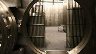 Security Safe Door Grille Steel Store Bank Design Wallpaper