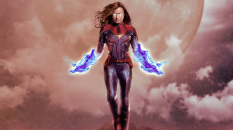 Captain Marvel iPad Wallpaper