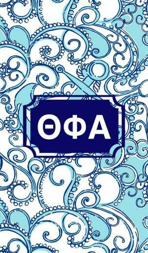 Theta Phi Alpha Monogram Background