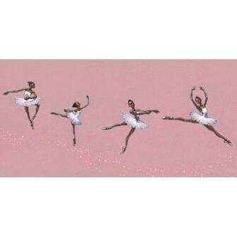 African American Ballerina Wallpaper Border