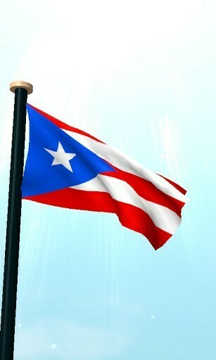 Bigger Puerto Rico Flag 3d Wallpaper For Android Screenshot