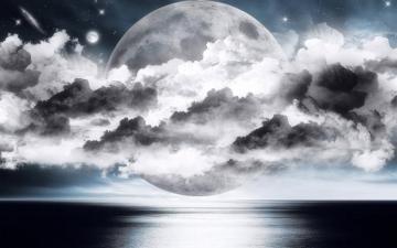 Silver Moon Wallpaper