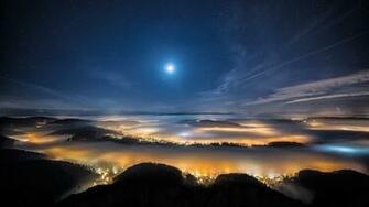 City Lights Chemtrails HD Wallpaper FullHDwpp Full
