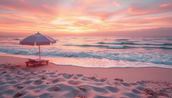 Pink Girly Beach Wallpaper