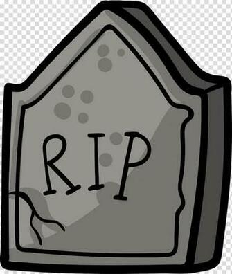 Grey Tombstone Illustration Headstone Grave Drawing Tomb Cartoon