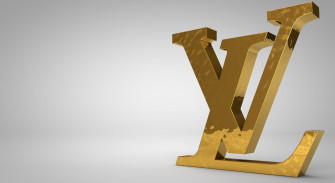 Louis Vuitton Golden Logo Wallpaper