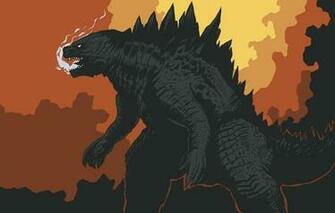 Wallpaper Godzilla Dinosaur Monster Smoke