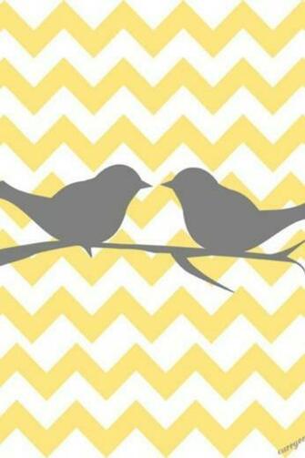 Teal Chevron iPhone Wallpaper Bird Yellow And Gray So Cute As