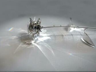 Glass Rose Wallpaper 3d Graphics