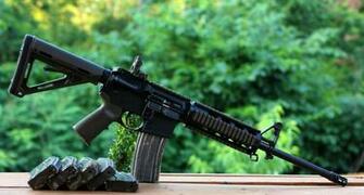 Assault Rifle Ar Weapon Gun Wallpaper Background