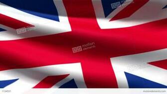 British Flag Background Stock Animation