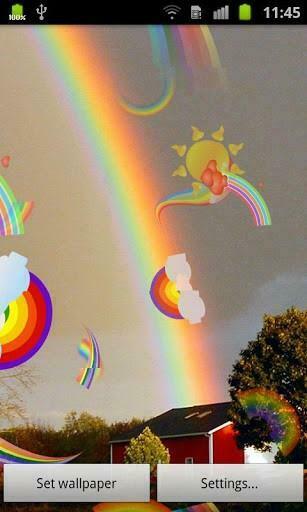 Rainbow Live Wallpaper App For Android