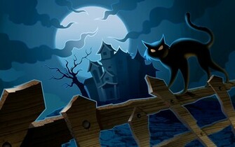 Scary Halloween HD Wallpaper Pumpkins Witches Spider Web