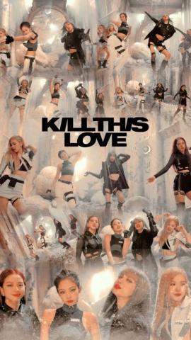 Wallpaper Kill This Love In Light Blue Aesthetic