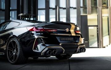 Wallpaper Black Tuning Coupe Bmw The Rear Part Manhart
