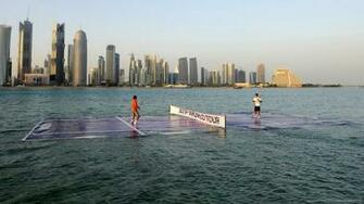 Tennis Court In The Water Wallpaper
