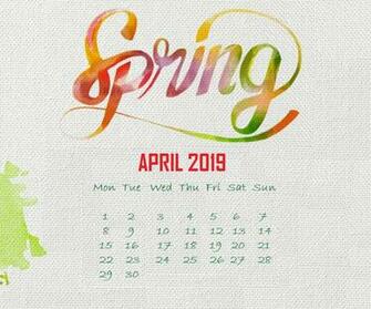 April Calendar HD Wallpaper