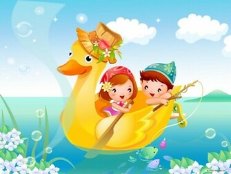 Wallpaper Cartoon Children Games