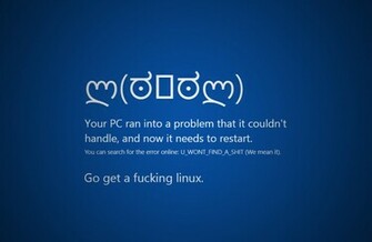 Windows Bsod Get A Linux By Synetcon