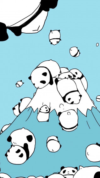 Cute Blue iPhone Wallpaper