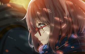 Wallpaper Girl Anime Glasses Form Beyond Kyoukai No Kanata