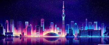 City Illustration Ultra HD Desktop Background Wallpaper For 4k UHD