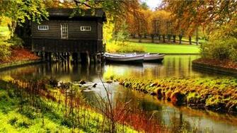 House Pond Water HD Wallpaper 3d Desktop