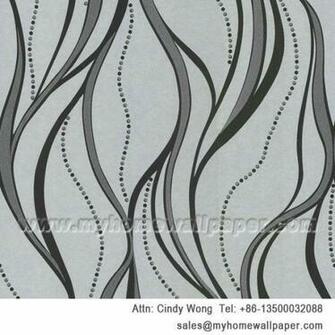 Non Woven Paper Vinyl Wallpaper Wallcovering Interior