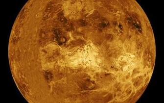 Space Image Venus Computer Simulated Global Centered At