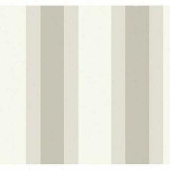 Broad Stripe Gray Tan Wallpaper