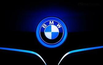 Schwarzen Wallpaper Mit Bmw Logo Blauen Auge