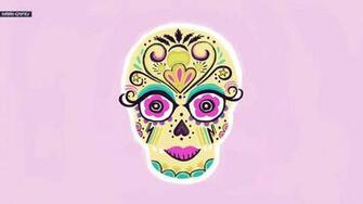 Sugar Skull iPhone Background Fancy