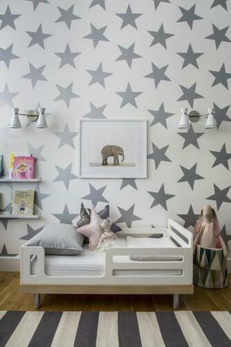 Lucky Star Silver Metallic Wallpaper By Sissy Marley