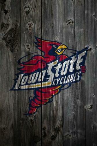 Iowa State Cyclones Wood iPhone Background