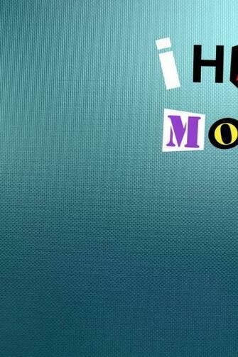 I Hate Mondays iPhone Wallpaper