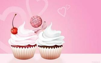 Pink Cupcake Wallpaper
