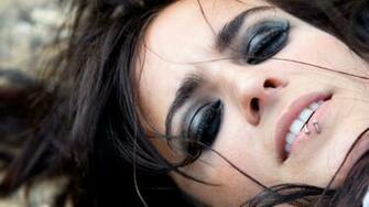 Bebe Girl Face Piercing Brunette Stock Photos Image HD