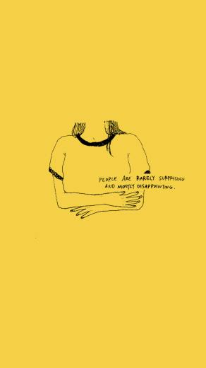Katie Fordham On iPhone Wallpaper Yellow Quotes