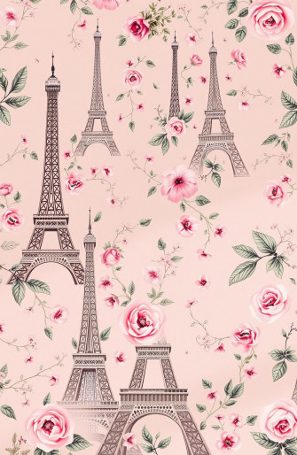 Pink Paris Wallpaper