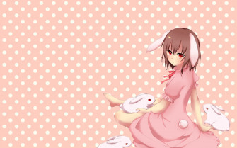 Illustration Anime Girls Bunny Ears Touhou