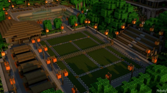 Minecraft Tennis Court Wallpaper HD By Nicknufayl