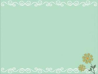 Plain Green Powerpoint Yellow Beauty Spectrum