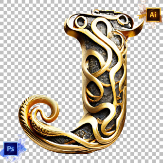 Stylish J Letter Wallpaper