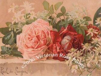 Victorian Cabbage Rose On Green Wallpaper Double Rolls Pictures