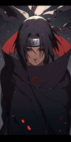 Itachi Uchiha Phone Wallpaper Created With Midjourney R Naruto