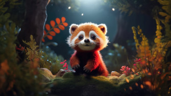 Red Panda Wallpaper 4k Adorable Ai Art Forest